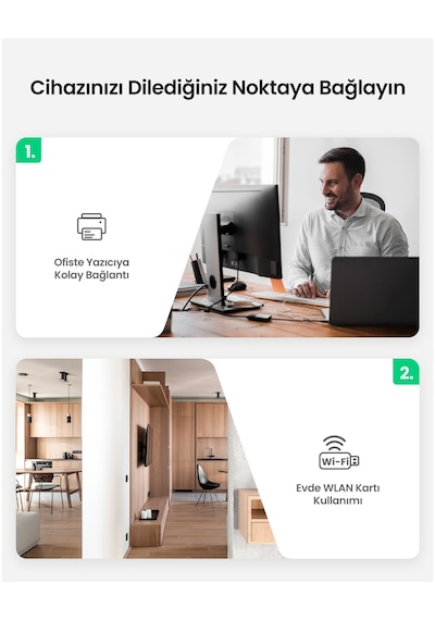Ugreen Usb 2.0 Uzatma Kablosu Wi-fi Amplifikatör, 10 Metre, 10321