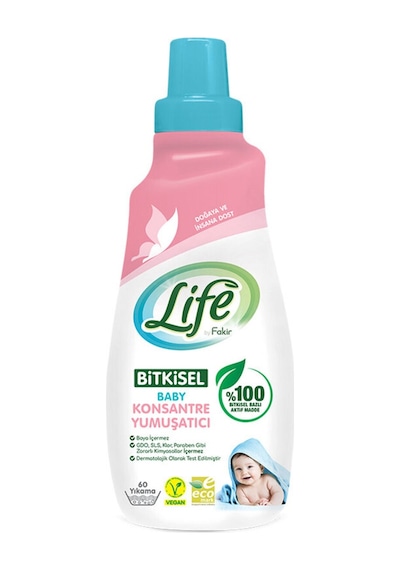 Life By Fakir Baby Bitkisel Konsantre Yumuşatıcı 1500 Ml 60 Yıkama Tekli
