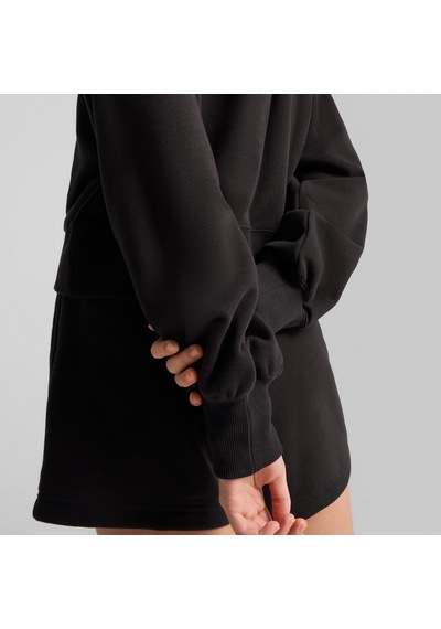 Puma Wardrobe Essentials Relaxed Kadın Siyah Sweatshirt 629746 Siyah