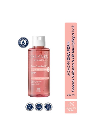 Celenes By Sweden Somon Dna Pdrn Gözenek Sıkılaştırıcı &amp Cilt Tonu Eşitleyici Tonik, 200 Ml