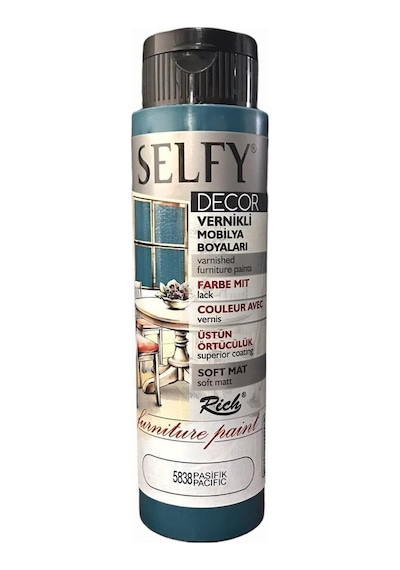 Rich Selfy Decor Kendinden Vernikli Mobilya Boyası 500 Cc Pasifik