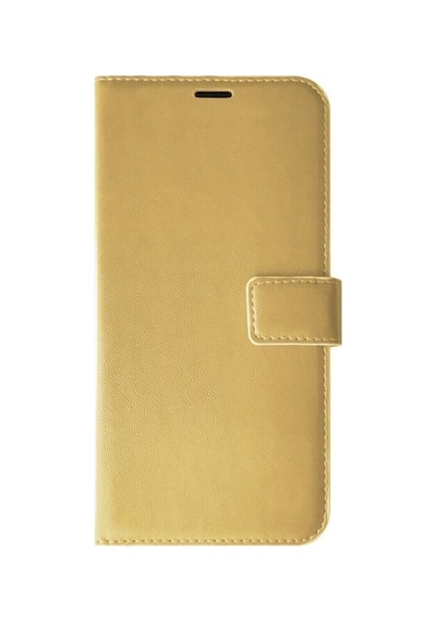 Xiaomi Redmi Note 8 Ile Uyumlu Kılıf Standlı Kapaklı Korumalı Gold Col61478-gold