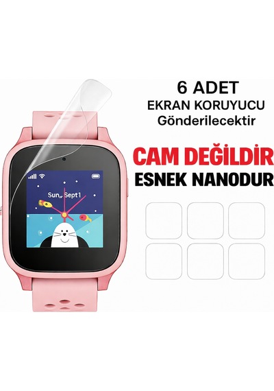 Tcl Movetime Mt46x 6 Adet Şeffaf Tam Kaplayan Ekran Koruyucusu Kırılmaz Nano