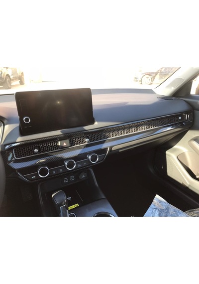 Honda - Cıvıc Fe1 2022+ Uyumlu Gögüsluk Kaplama 2 Parça - Karbon