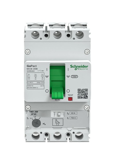 Schneider 3P3D 63A 25kA Ayar Sahalı Termik Manyetik Şalter
