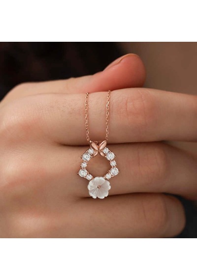 Gümüş Bahar Çiçeği Kolye (510926400)