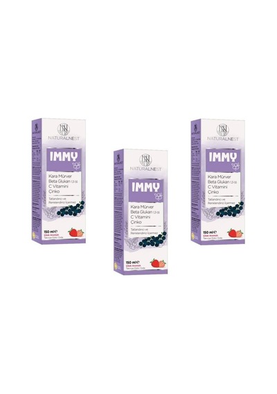 Naturalnest Immy Şurup Çilek Aromalı 150 Ml 3 Adet