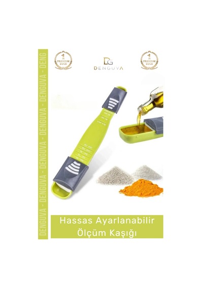 Özel Üretim Pratik Gıda Ölçüm Şeker Tuz Kahve Baharat Hassas Ayarlanabilir Ölçüm Kaşığı Çok Renkli