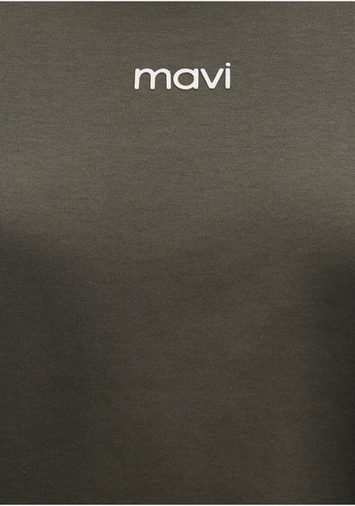 Mavi Kadın Logo T-shırt Beluga 1612829-71553 Kahverengi