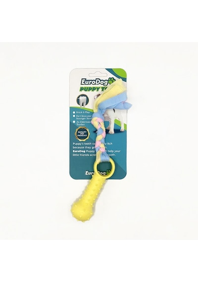 Eurodog - 850 - Puppy Toys Sarı Ufak Kemik Diş - Csmo-tex - Kma Oy.