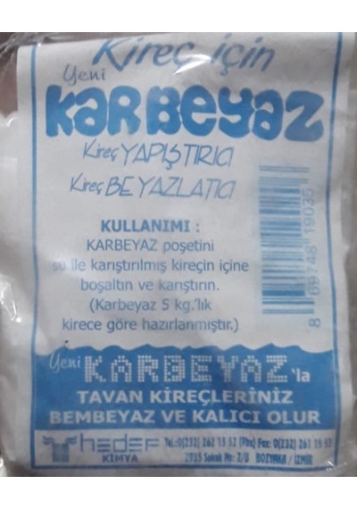 Kar Beyaz Kireç Parlatıcı Çivit Paket Takribi 60 Gr + - % 5 - Değişkenlik Gösterebilir