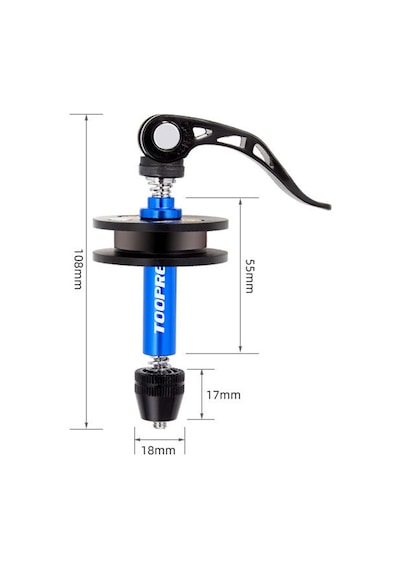Toopre Upg-211 Bisiklet Zincir Gergi Tutucu Makara Dummy Hub Mavi