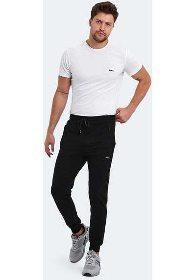 Slazenger OLUFTEN I Erkek Cepli Siyah Eşofman Altı