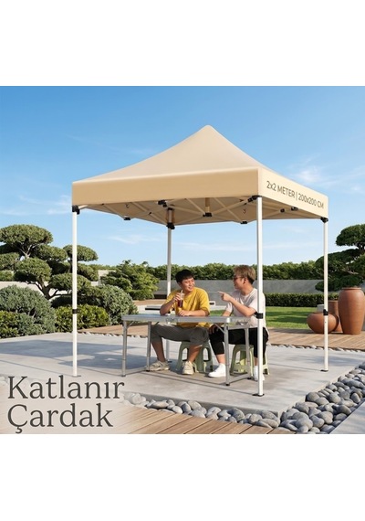 Missidea 2 2 Makaslı Katlanır Çardak Krem