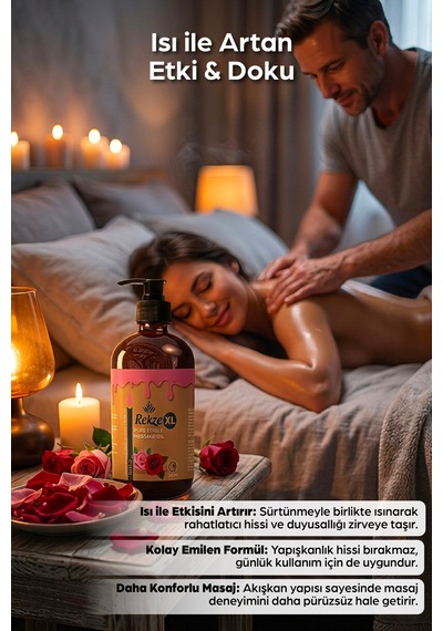 Masaj Yagı Büyük Boy Gül Aromalı Etkili Vücut Aromaterapi Masaj Yağı 250 Ml - 581470826
