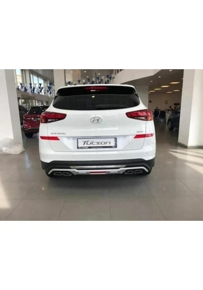Hyundai Tucson Arka Tampon Koruması Difüzör 2018-2021