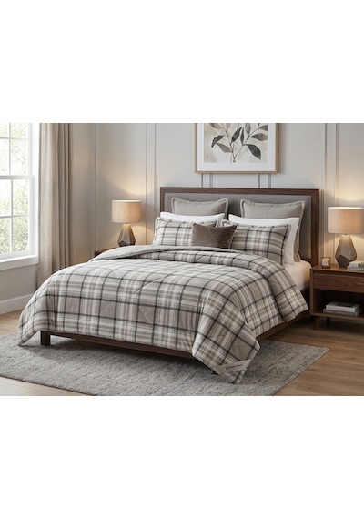 Comforter Çift Kişilik Yorgan Set / 220x240 / Çeyiz / Yorgan /set Açık Kahverengi