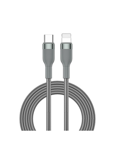 Wiwu Wi-c017 Concise Serisi Type-c To Lightning Pd Data Şarj Kablo 30w 2 Metre Gri