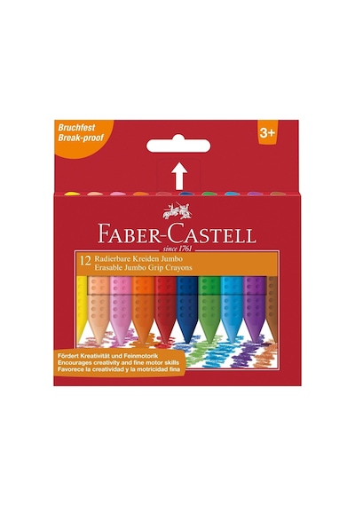 Faber-castell Mum Boya Jumbo 12 Renk 5281 122540 Çok Renkli