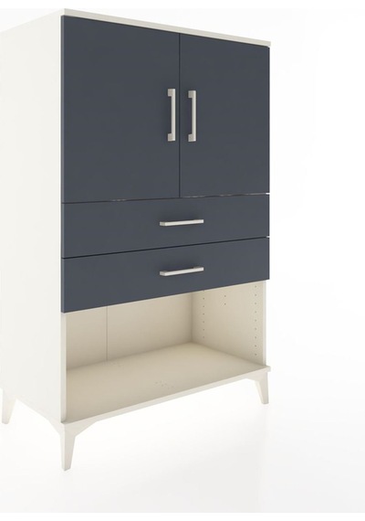 Hyperion Dolap 2 Raflı 2 Çekmeceli 2 Kapaklı 88x44x134 Aytaşı... Aytaşı