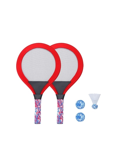 Hafif Portatif Taşınabilir Badminton Seti Kırmızı