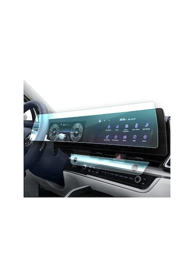 Kia Sportage 2022-2025 Prestige/elegance Konfor Uyumlu 12.3 İnç Navigasyon Ve Klima 9h Nano Ekran Koruyucu 2'li Set