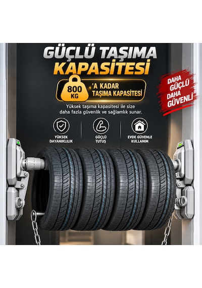 800 Kg Vidasız Barfiks Demiri 96-140 Cm Ayarlanabilir Koridor Barfiksi Duvar Korumalı