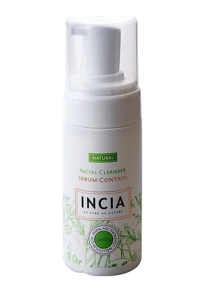 INCIA %100 Doğal İpeksi Yüz Temizleme Köpüğü Makyaj Akne Siyah Nokta Sivilce Yağlı Ciltler Vegan 125 ML