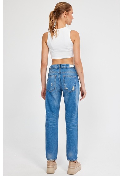 Alexandergardi Özel Koleksiyon Yırtık Detaylı Denim Pantolon Ag-1051g 001