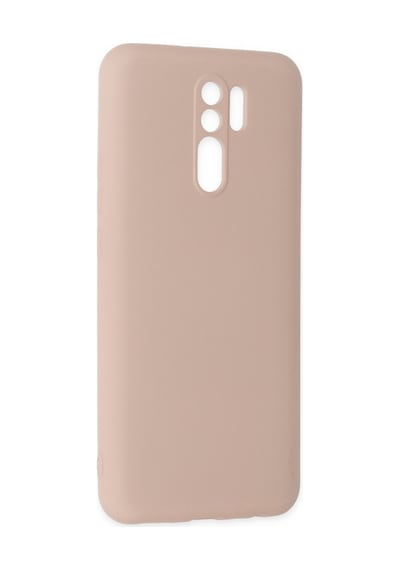 Xiaomi Redmi 9 Uyumlu Kılıf Nano İçi Kadife Silikon - Pudra