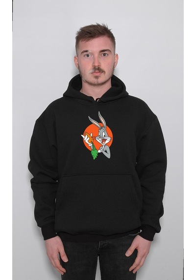Bugs Bunny Çizgi Film Cartoon Network Sweatshirt Unisex Kapüşonlu Hoodie 001