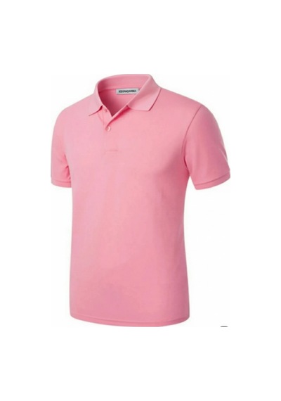Kidsmadamiko Erkek Çocuk Kısa Kollu Okul Polo Yaka T-shirt 5-17 Yaş Bedenler Pembe