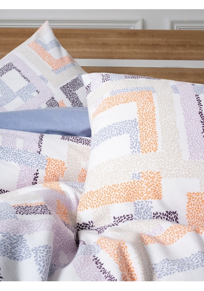 Cotton Box Flanel Çift Kişilik Nevresim Takımı Hayden Lila Lila