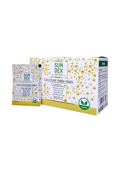 Sundex Calcium Three Mag 30 Şaşe
