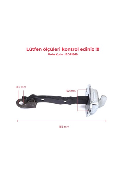 Toyota Yaris Mk3 P13 2010-2020 İçin 2x Ön Sağ Sol Kapı Gergisi