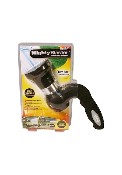 Bahçe Sulama Aleti Mighty Blaster Basınçlı Su Hortumu Ucu Aparatı, Siyah
