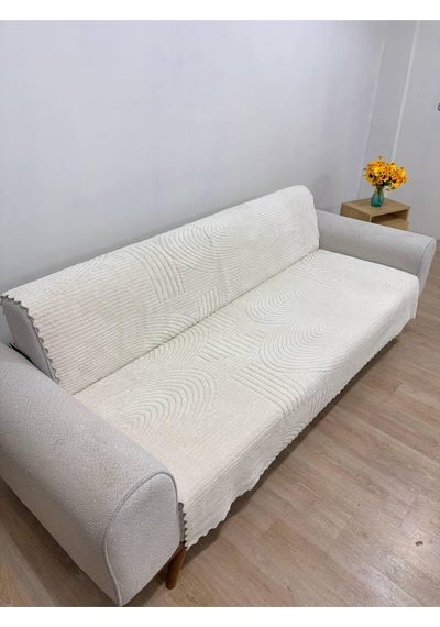 Tr Welsoft Kaymaz Taban Süngerli Koltuk - Çekyat Örtüsü 170x210 Krem 170 X 210 Genel