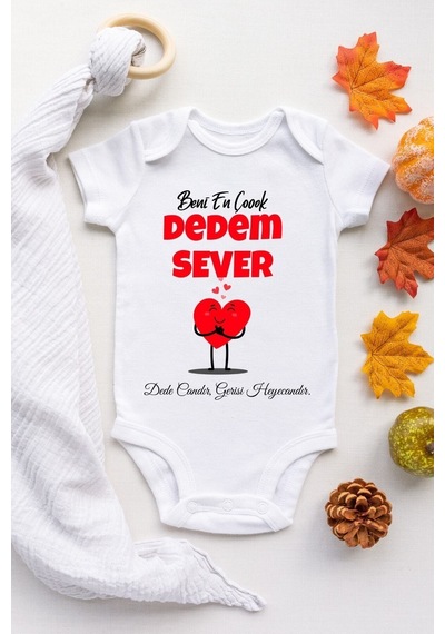 Babylimon Unisex Bebek Beyaz Doğum Günü Baba Desenli Kısa Kol Body Beyaz - 101518707 Beyaz