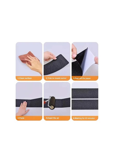 Siyah Merdiven Ve Zemin Kaydırmaz Bant 25mm X 25mt Kaymaz Antislip Bant Bant Marketim