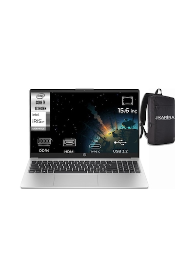 Hp 250 G109g1e6et-24 i7-1355u -24 40 GB 4 TB Dos 15.6" FHD Dizüstü Bilgisayar