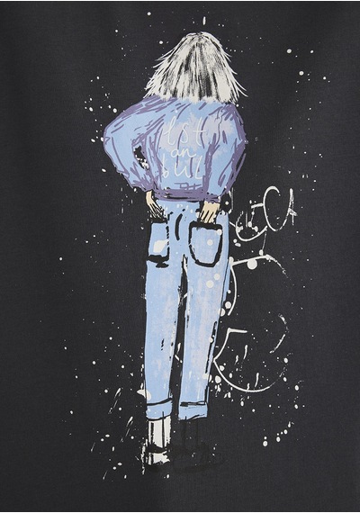 Mavi - Denim Baskılı Gri Istanbul Tişört 168890-29726 (441740737) Gri Mavi - Denim Baskılı Gri Istanbul Tişört 168890-29726 (441740737) Gri