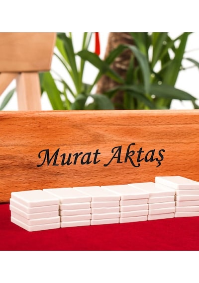 Mobgift Kişiye Özel Ahşap Okey Takımı