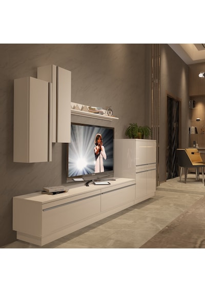 Decoraktiv Eko 6b Mdf Std Tv Ünitesi Tv Sehpası Beyaz