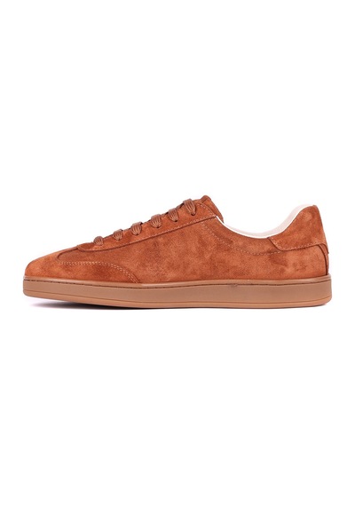 Shoetyle - Hakiki Süet Deri Taba Rengi Erkek Sneaker - 666-sh-10-129-1574