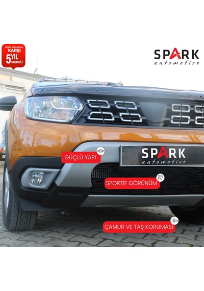 Dacia Duster 2018-2024 Yıl Aralığı Uyumlu Ön Tampon Difüzör