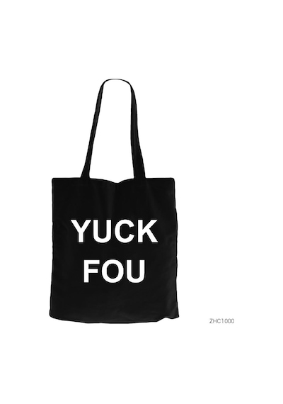 Yuck Fou Siyah Kanvas Bez Çanta