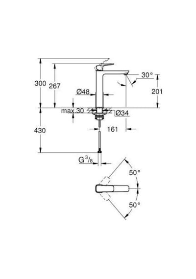 Cubeo Tek Kumandalı Lavabo Bataryası Xl-boyut - 1017292430 Diğer