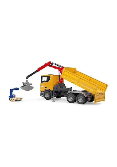 Scania Super 560r Vinçli Şantiye Kamyonu 1:16 Teleskopik Vinçli İş Makinesi