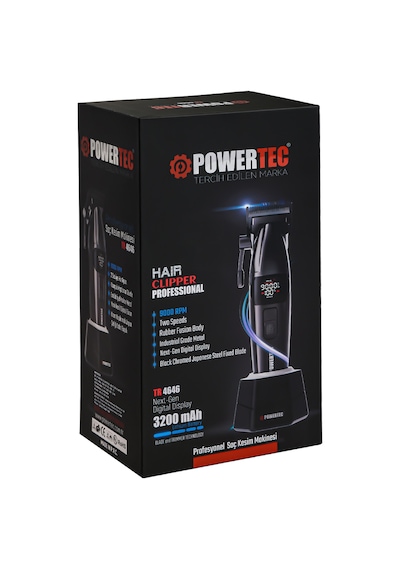 Powertec Tr-4646 & Tr-2626 Profesyonel Tıraş Makinesi 2'li Set Erkek Bakım Seti