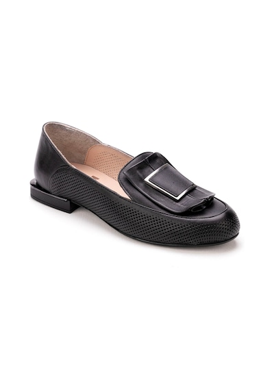 Kadın Hakiki Deri Günlük Klasik Loafer - Babet Ayakkabı Siyah